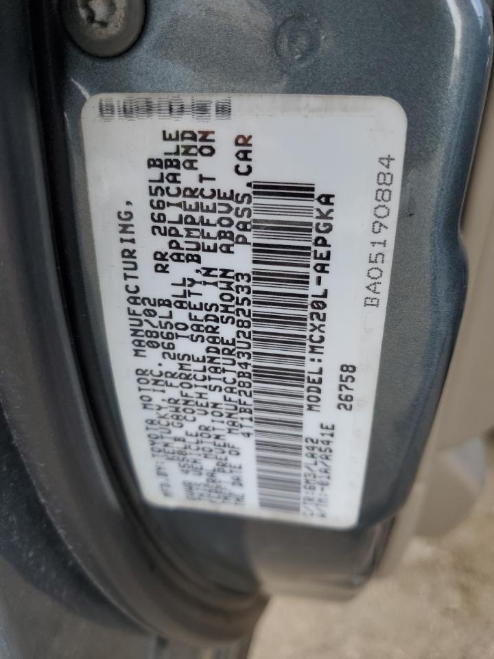 2003 Toyota Avalon Xl VIN: 4T1BF28B43U282533 Lot: 62751364