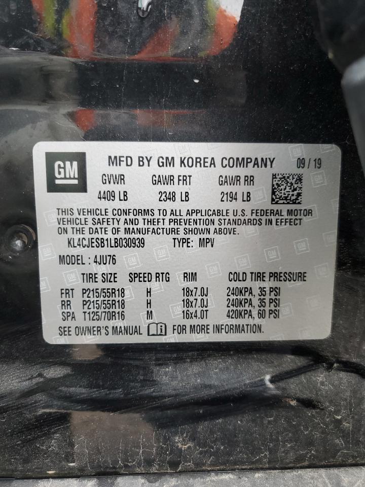 2020 Buick Encore Preferred VIN: KL4CJESB1LB030939 Lot: 63673704