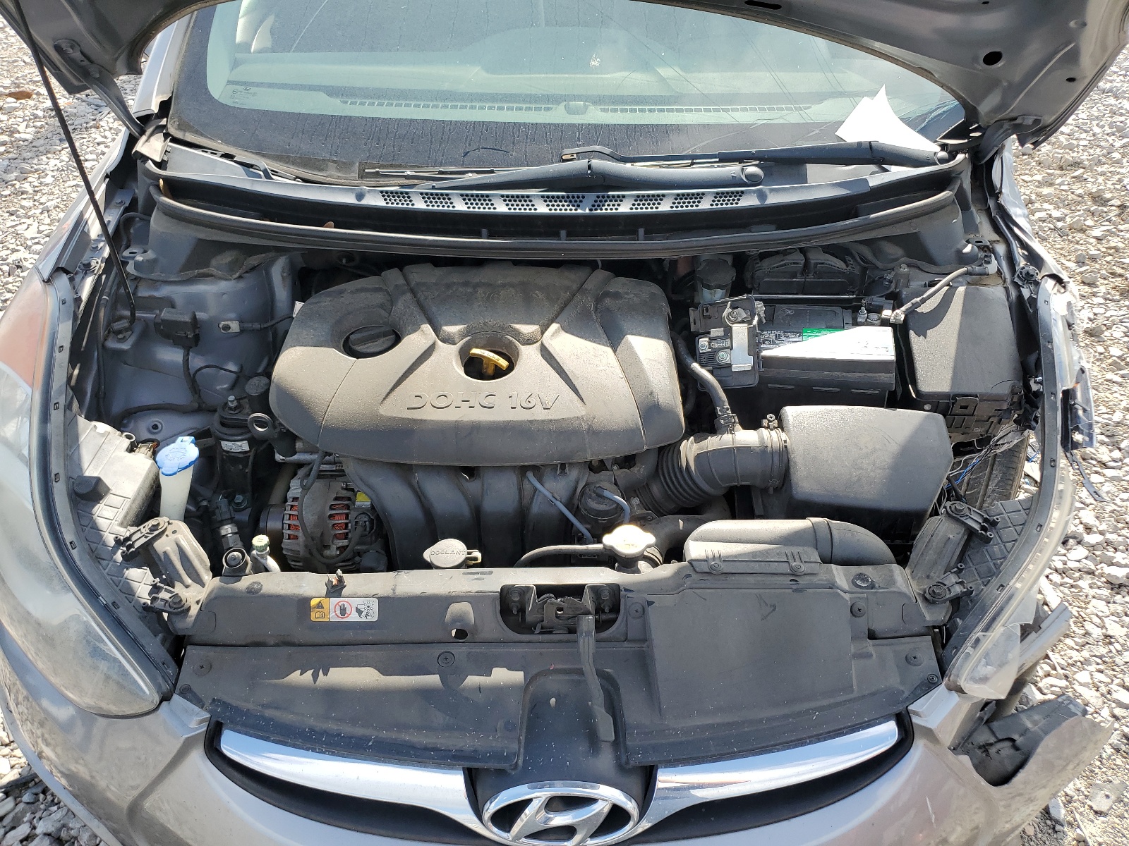 KMHDH4AE9CU266086 2012 Hyundai Elantra Gls
