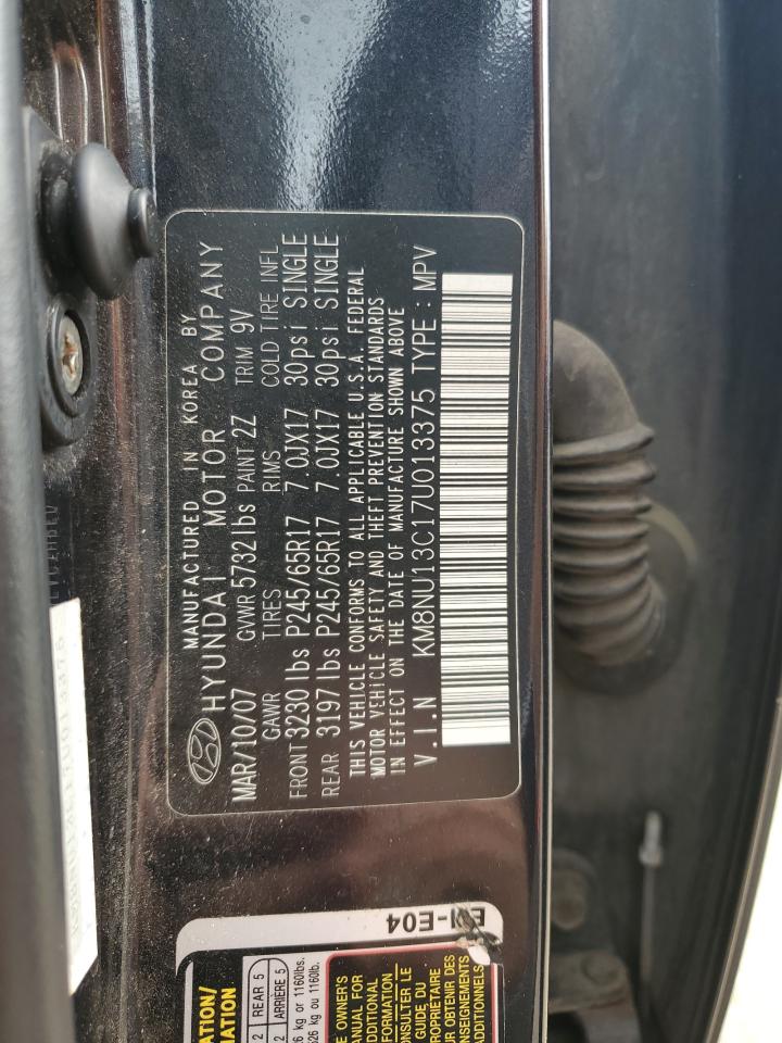 2007 Hyundai Veracruz Gls VIN: KM8NU13C17U013375 Lot: 64329264