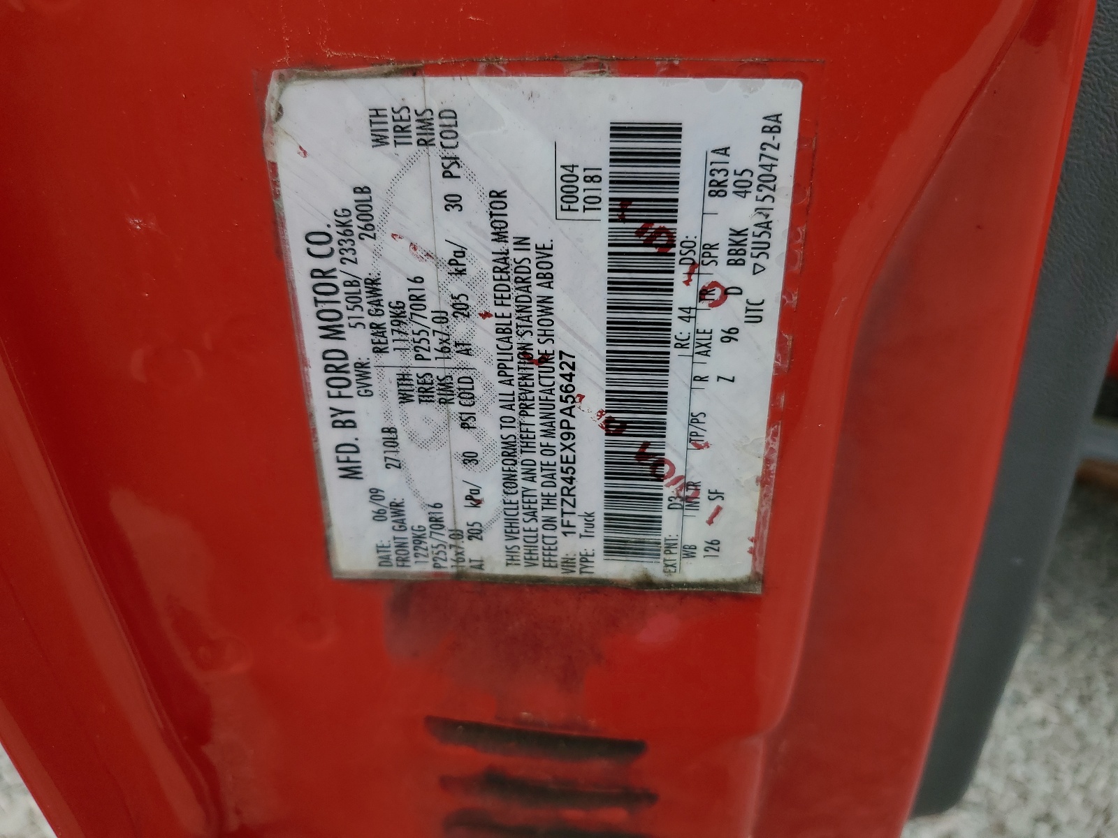 1FTZR45EX9PA56427 2009 Ford Ranger Super Cab