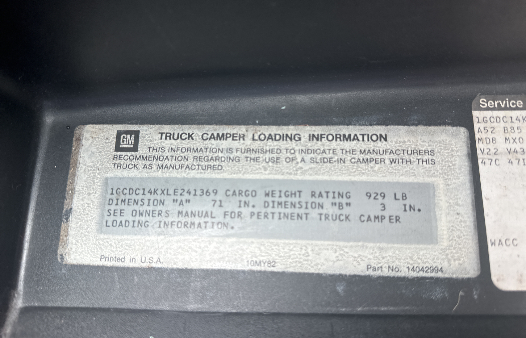 1GCDC14KXLE241369 1990 Chevrolet Gmt-400 C1500