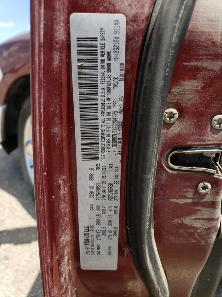 2016 Ram 1500 Slt VIN: 3C6RR7LT1GG364775 Lot: 60635924