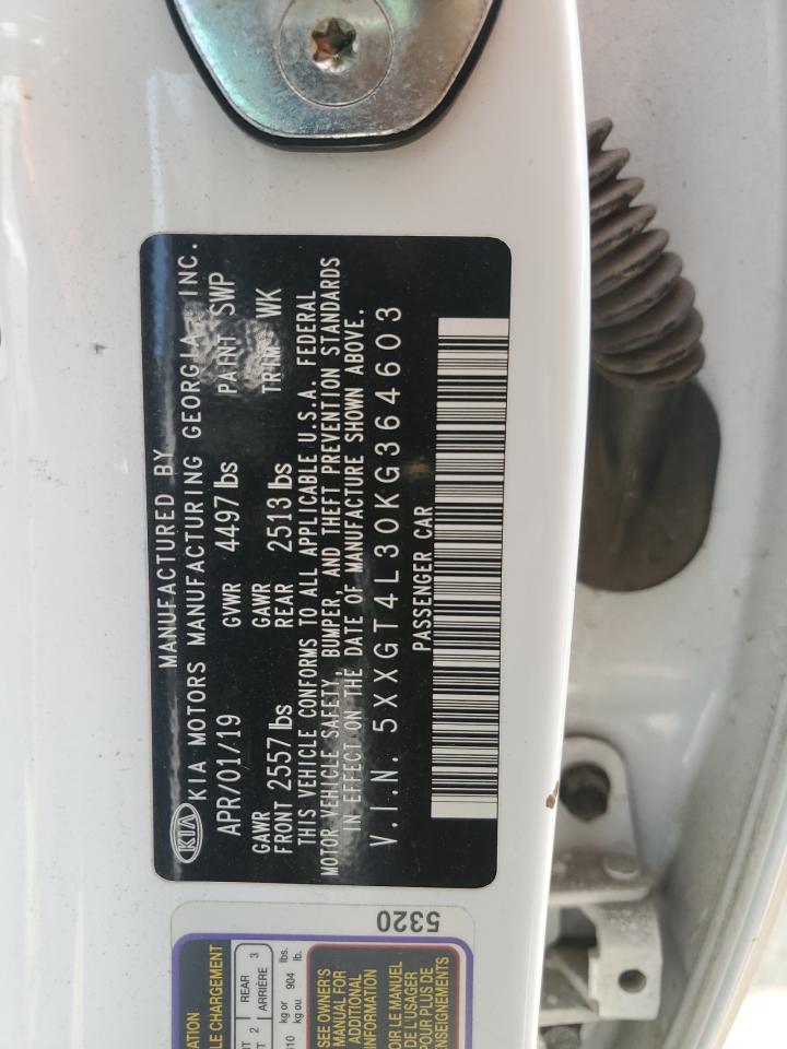 2019 Kia Optima Lx VIN: 5XXGT4L30KG364603 Lot: 64599624