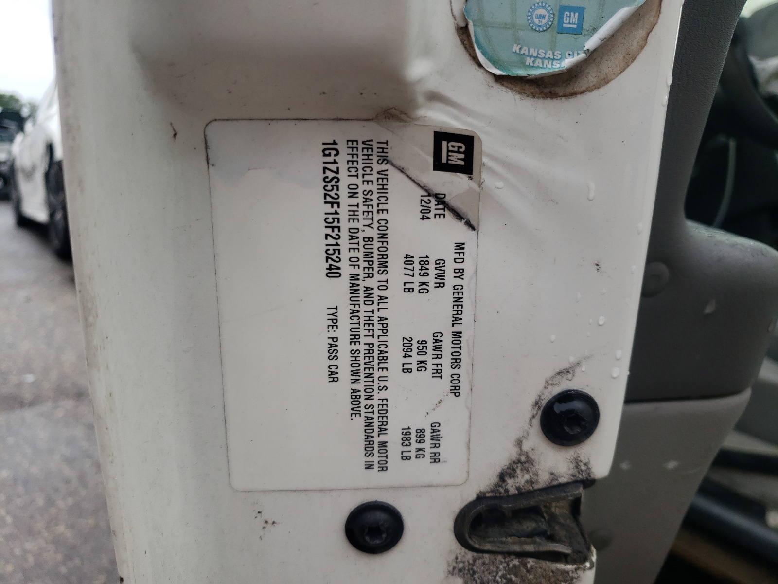 1G1ZS52F15F215240 2005 Chevrolet Malibu