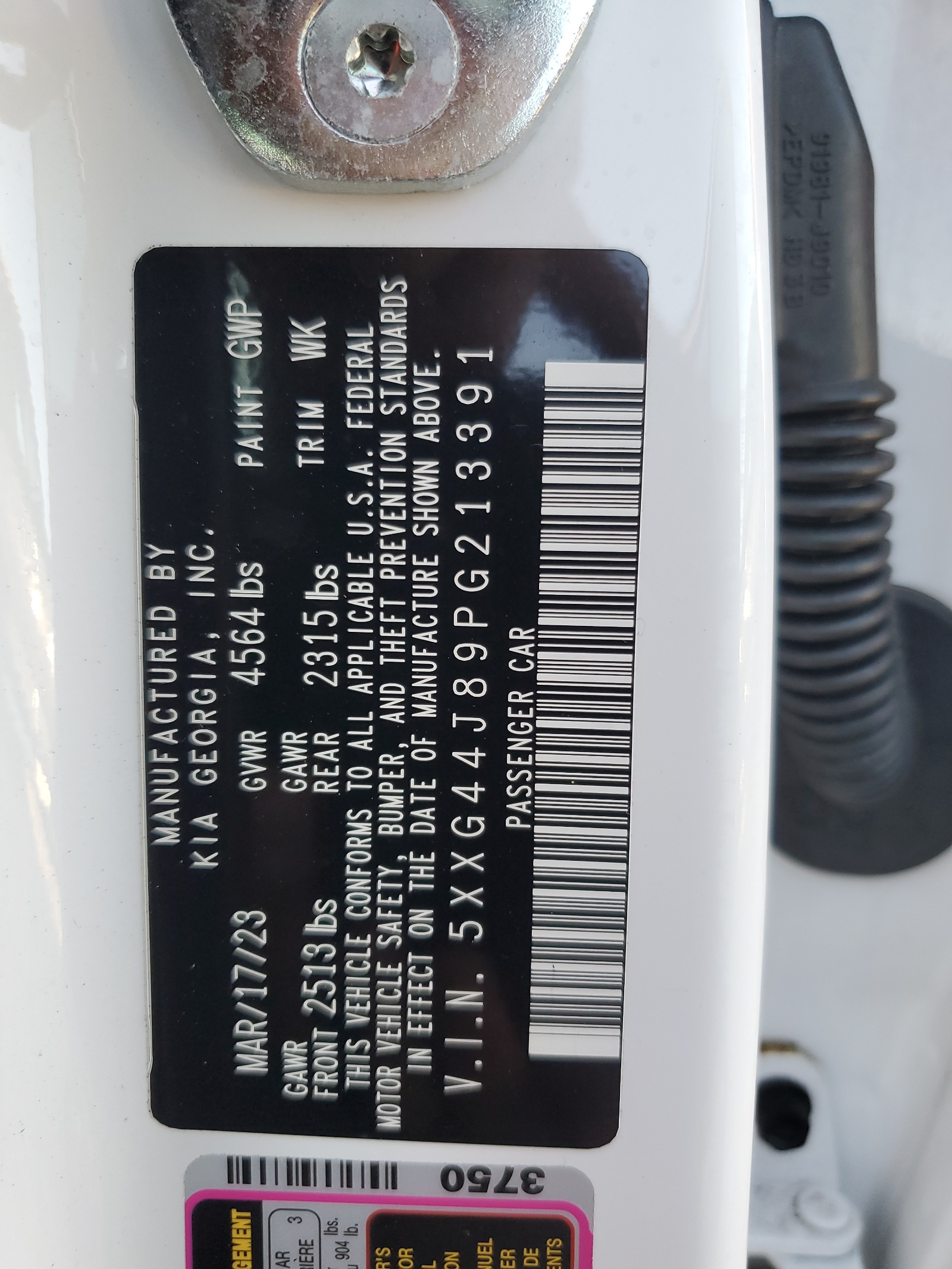 5XXG44J89PG213391 2023 Kia K5 Gt