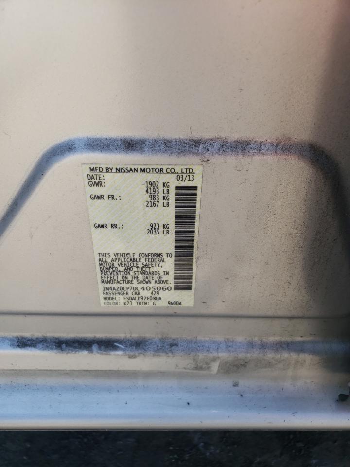 2013 Nissan Leaf S VIN: 1N4AZ0CP7DC405060 Lot: 64305974