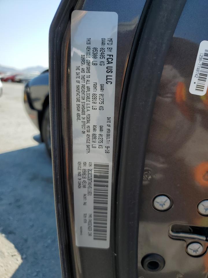 2019 Dodge Challenger R/T VIN: 2C3CDZBTXKH511831 Lot: 62753064