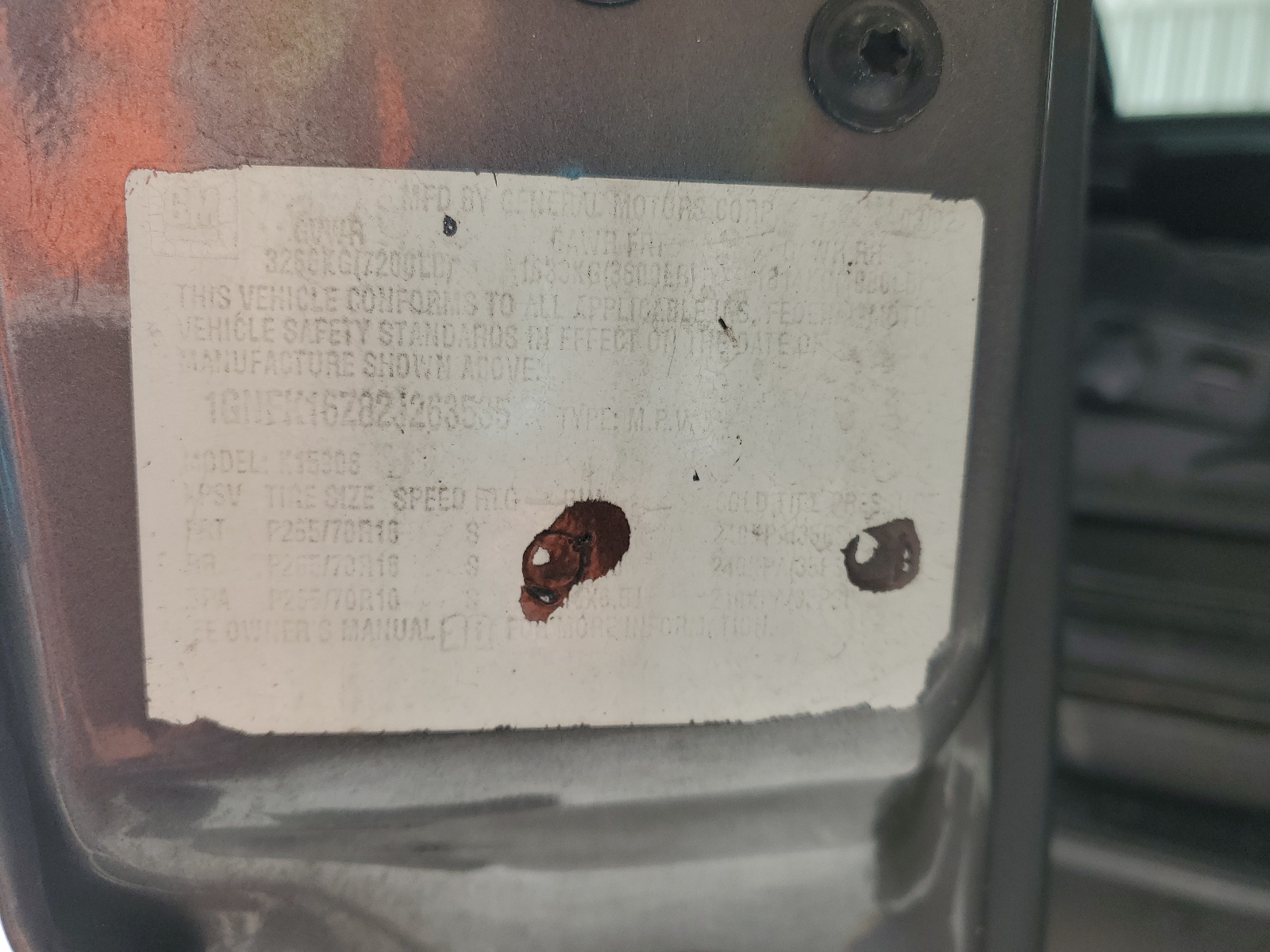 1GNFK16Z82J263535 2002 Chevrolet Suburban K1500