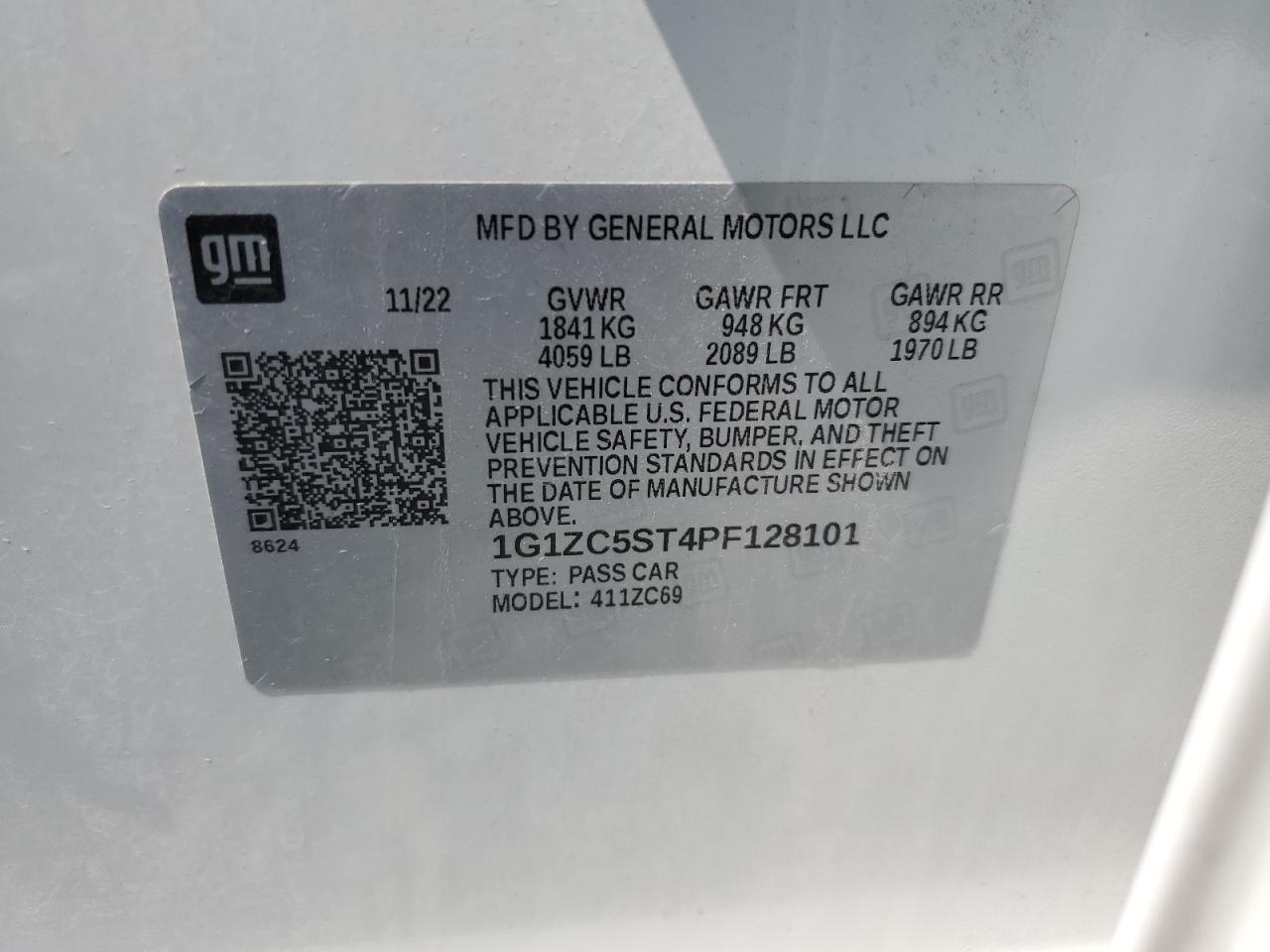 1G1ZC5ST4PF128101 2023 CHEVROLET MALIBU - Image 12