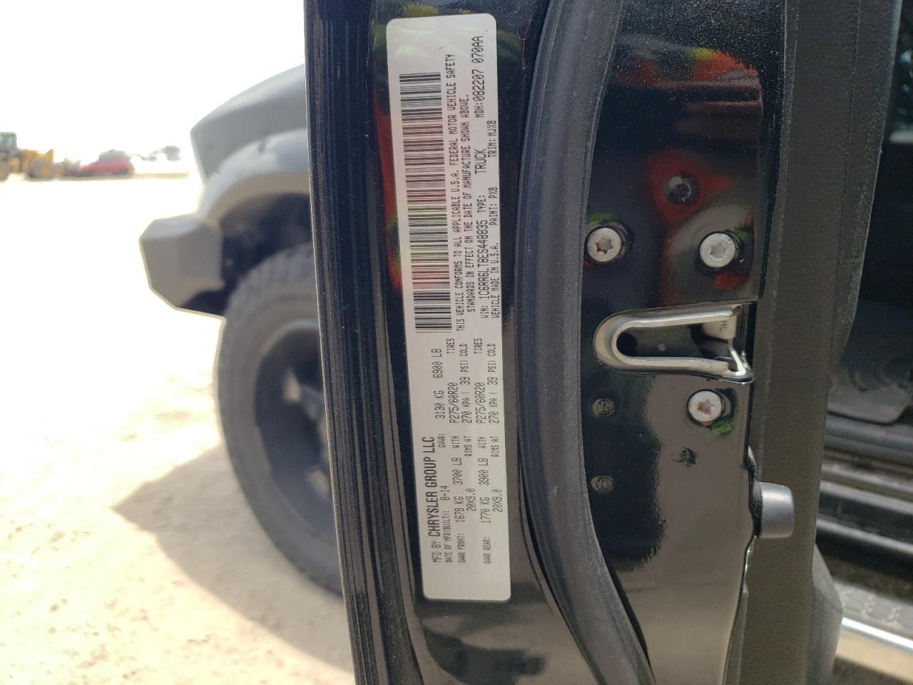 2014 Ram 1500 Slt VIN: 1C6RR6LT8ES448835 Lot: 64709354