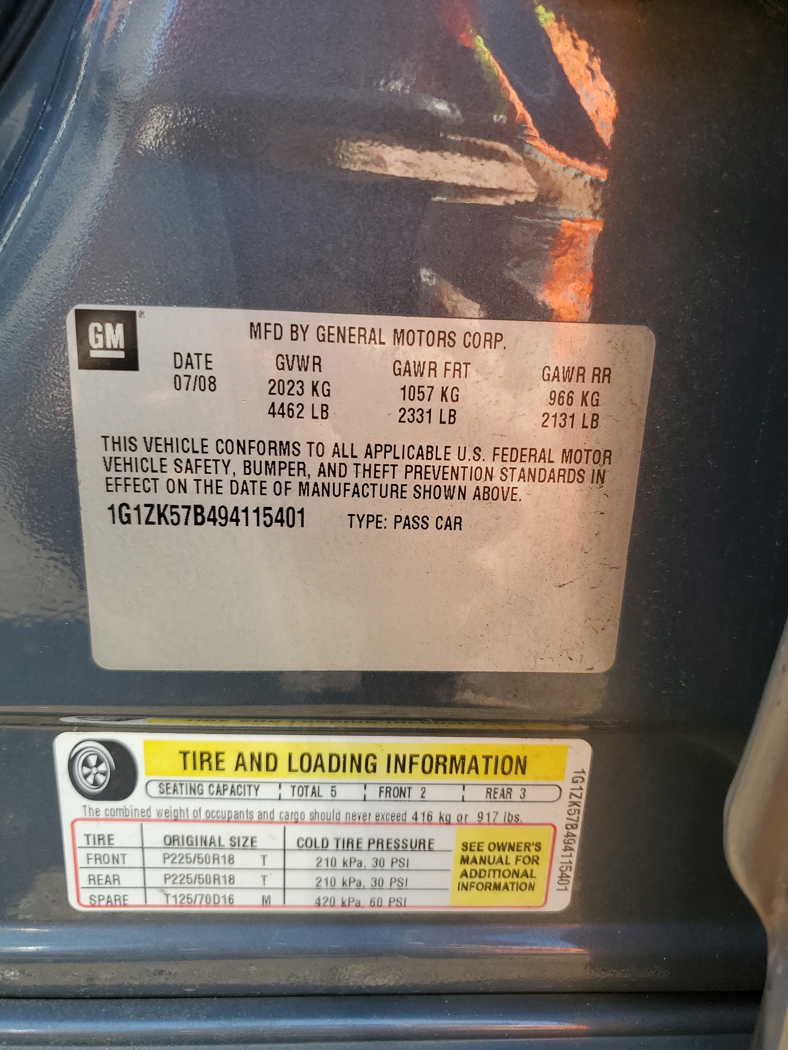 1G1ZK57B494115401 2009 Chevrolet Malibu Ltz