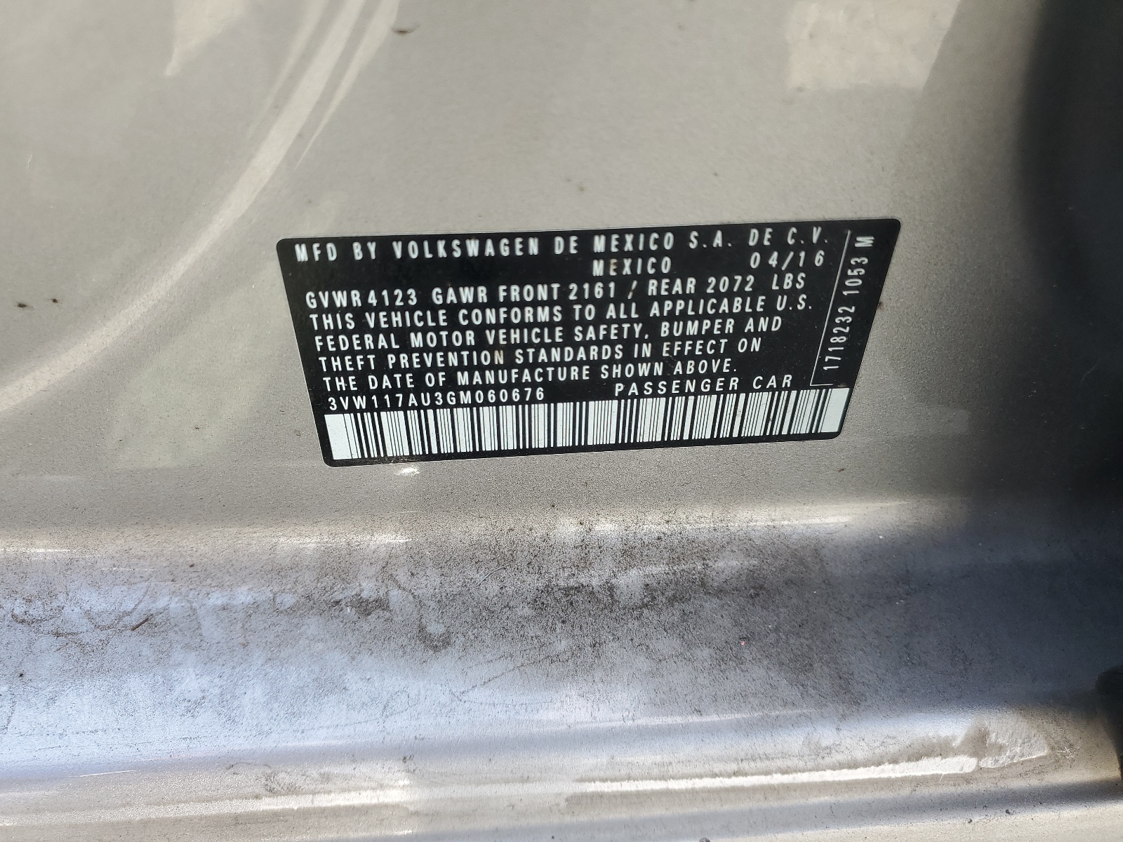 3VW117AU3GM060676 2016 Volkswagen Golf S