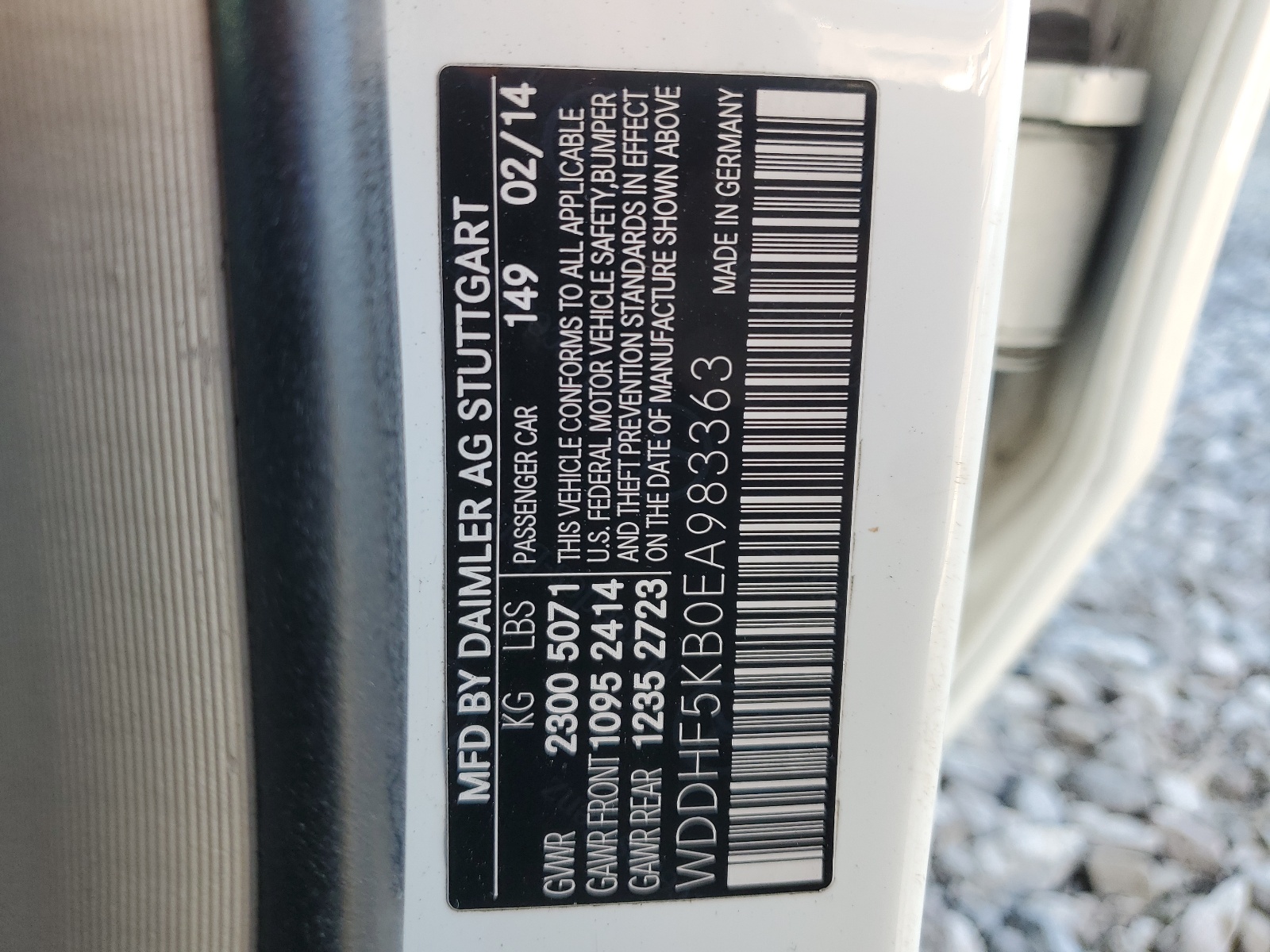 WDDHF5KB0EA983363 2014 Mercedes-Benz E 350