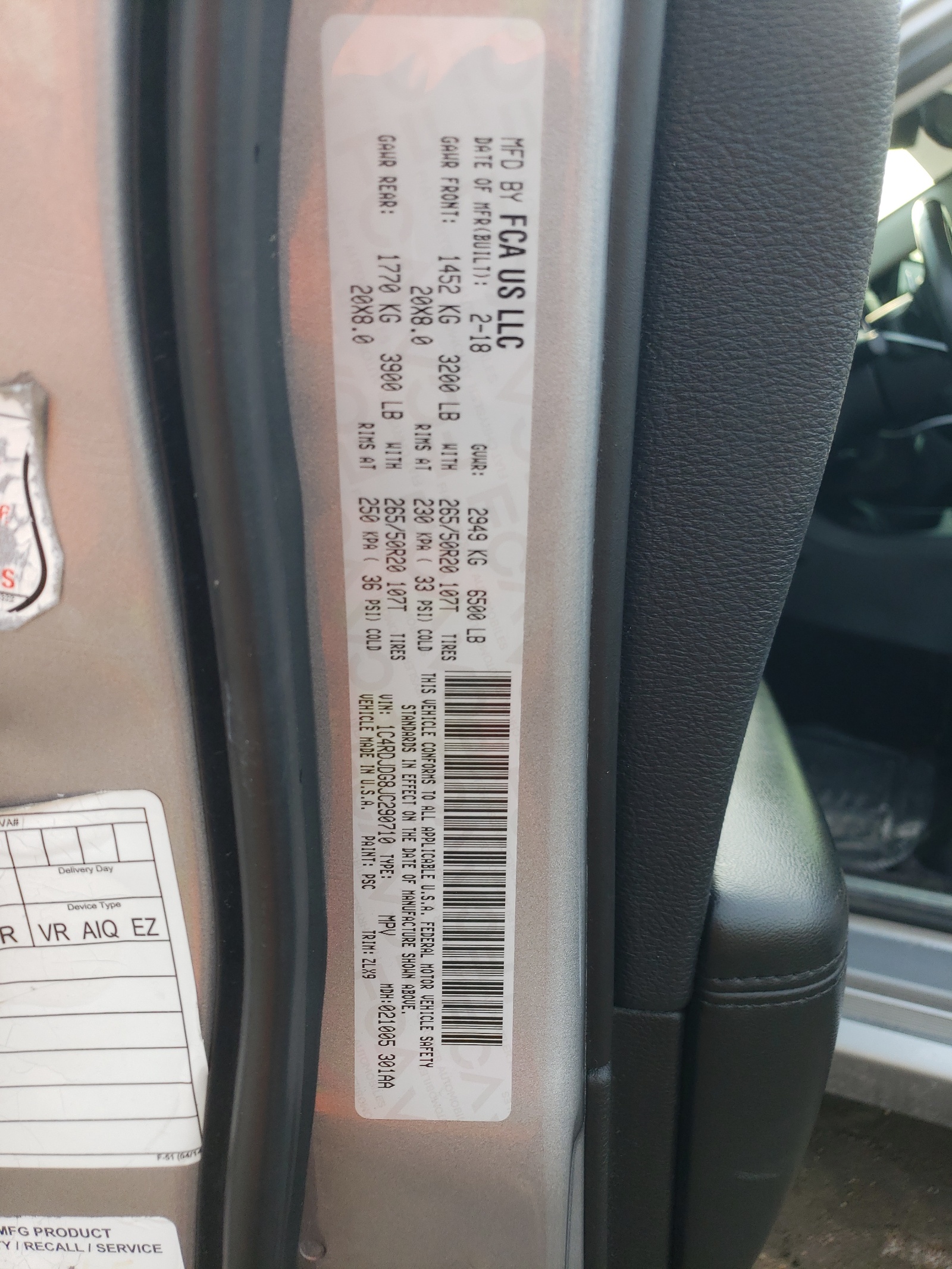 1C4RDJDG8JC290710 2018 Dodge Durango Gt