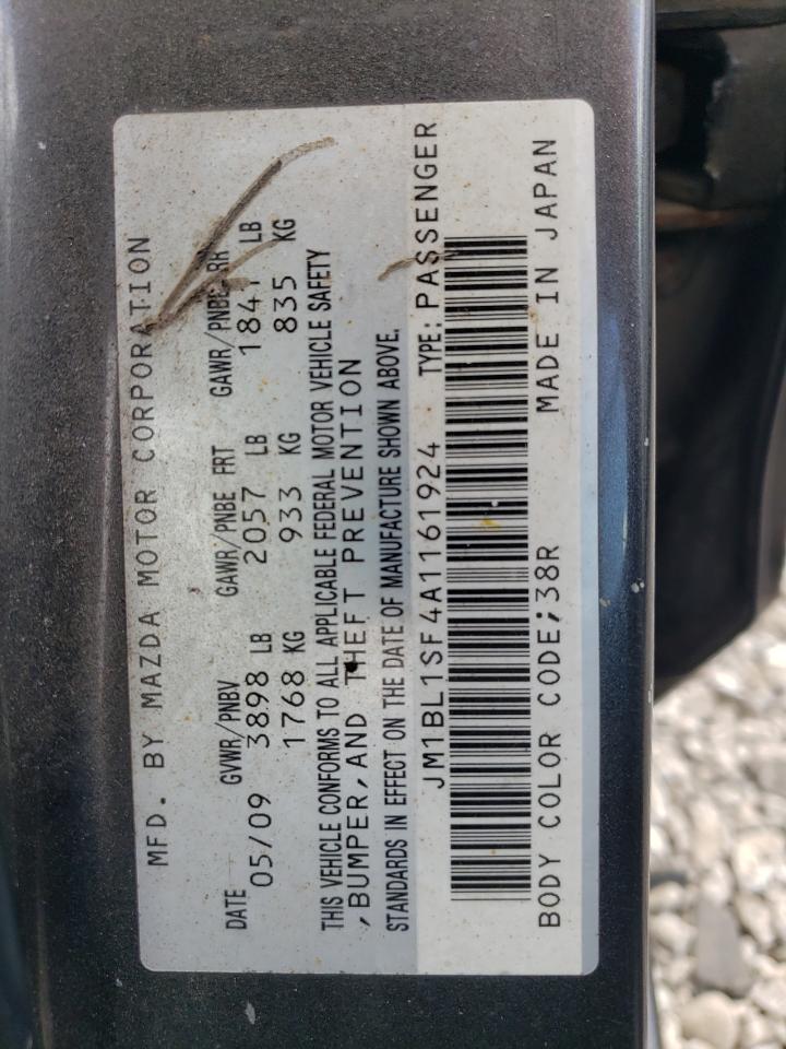 2010 Mazda 3 I VIN: JM1BL1SF4A1161924 Lot: 63400754