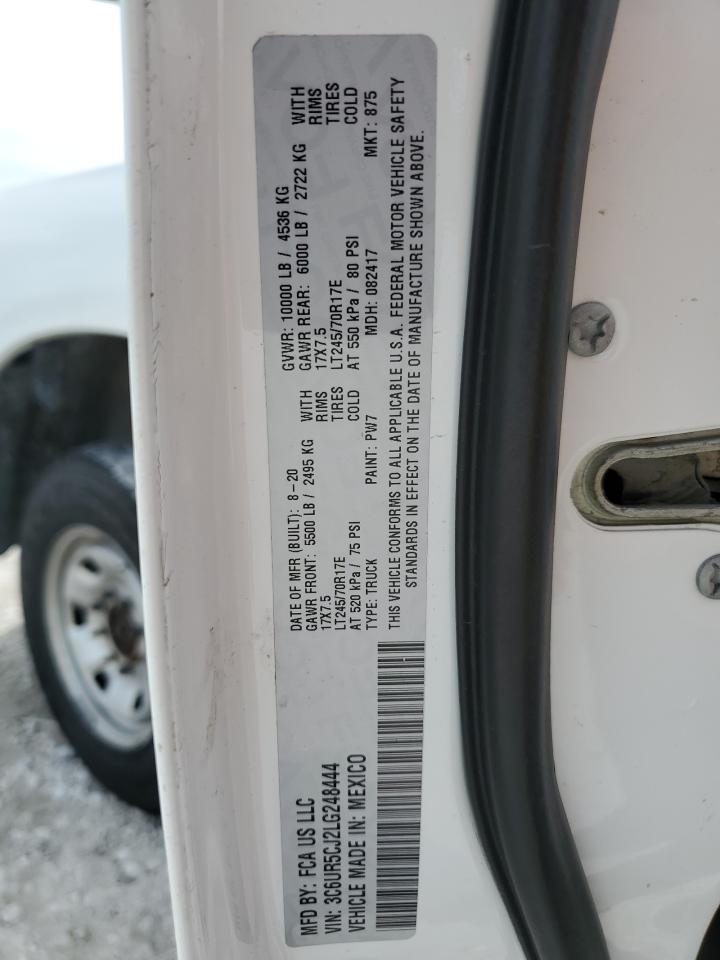 2020 Ram 2500 Tradesman VIN: 3C6UR5CJ2LG248444 Lot: 64663625