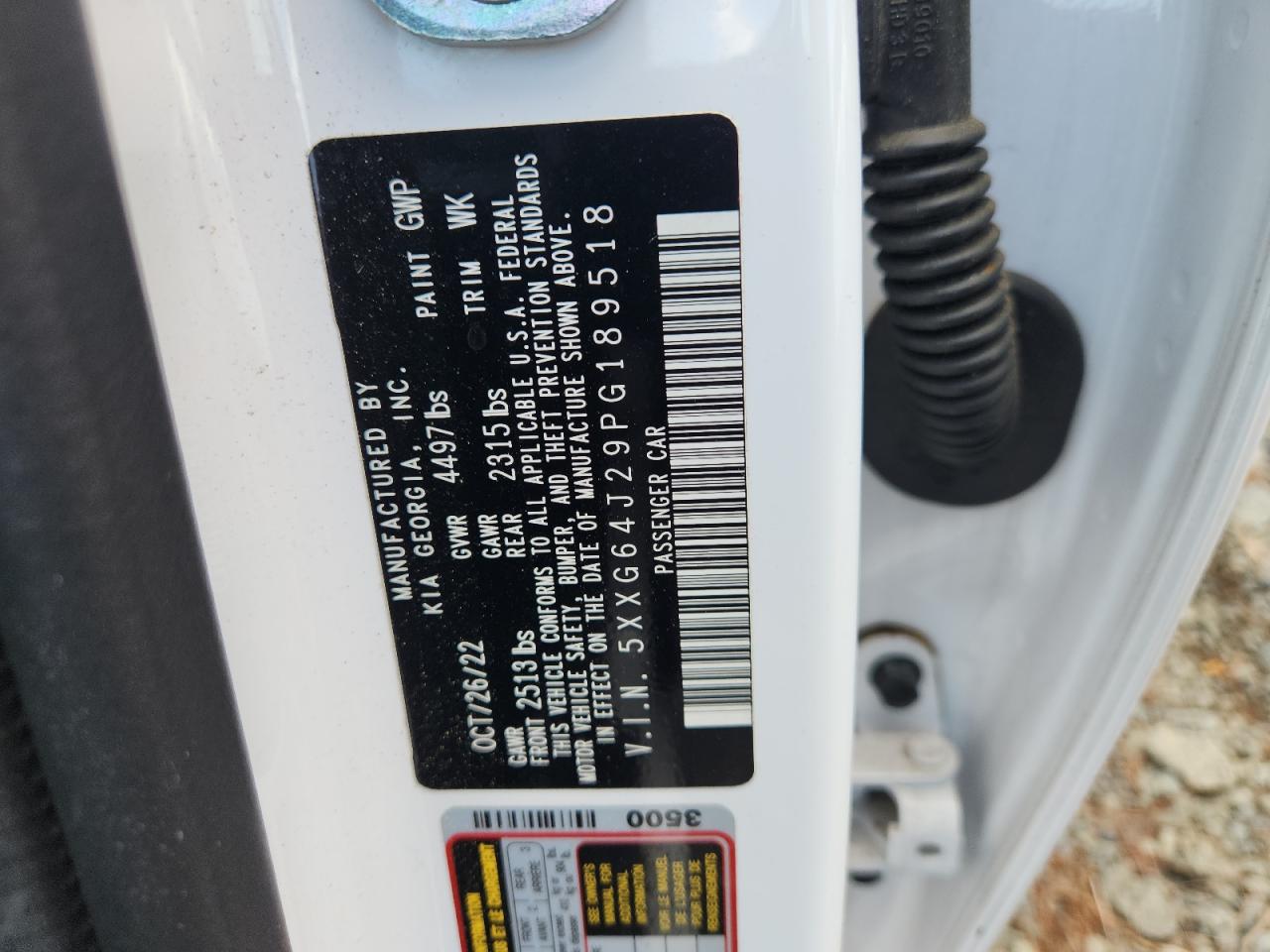 2023 Kia K5 Gt Line VIN: 5XXG64J29PG189518 Lot: 64986755