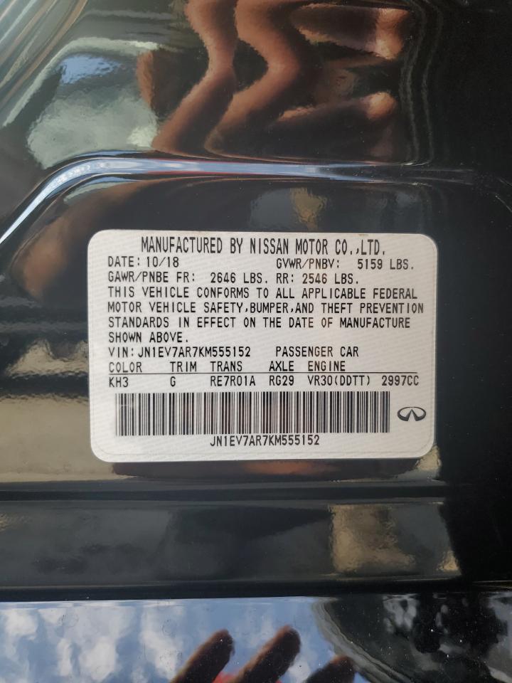 2019 Infiniti Q50 Luxe VIN: JN1EV7AR7KM555152 Lot: 66895325