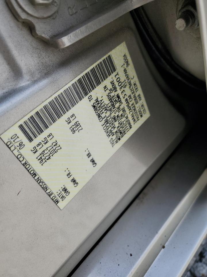 2010 Nissan Altima Base VIN: 1N4AL2AP6AN533001 Lot: 63657055