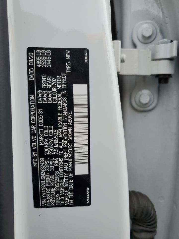 2021 Volvo Xc40 T5 Inscription VIN: YV4162UL6M2432439 Lot: 63606805