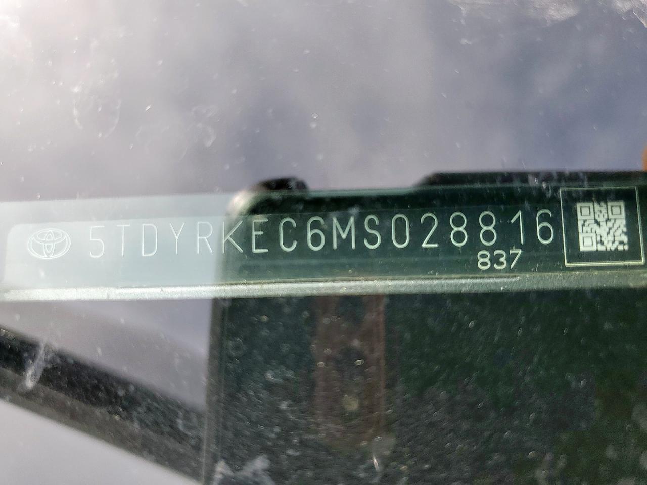 2021 Toyota Sienna Xle VIN: 5TDYRKEC6MS028816 Lot: 64242285