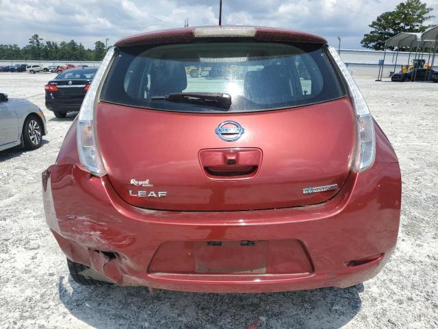  NISSAN LEAF 2015 Red