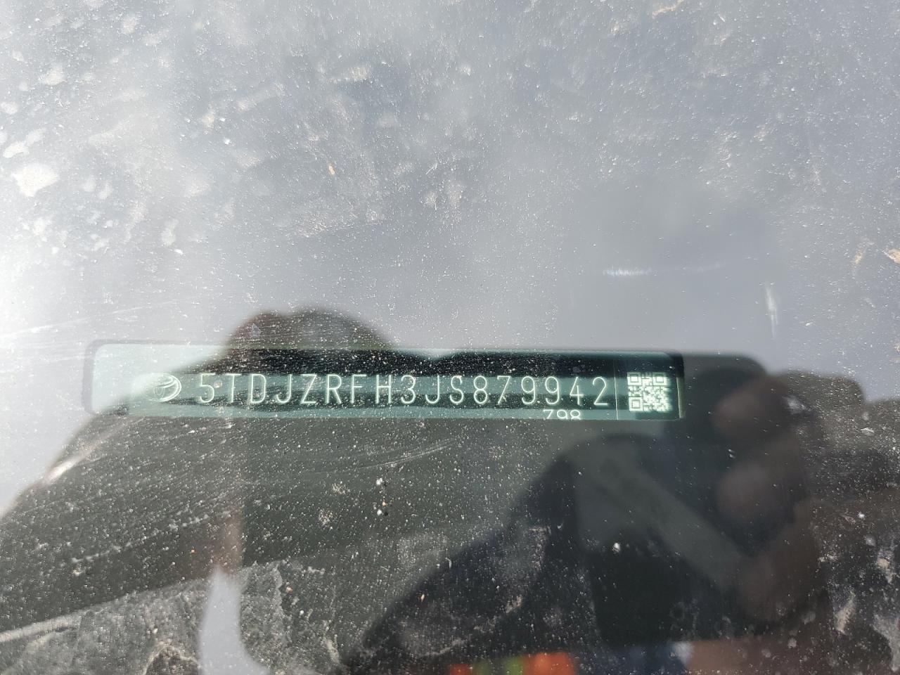 2018 Toyota Highlander Se VIN: 5TDJZRFH3JS879942 Lot: 65031015