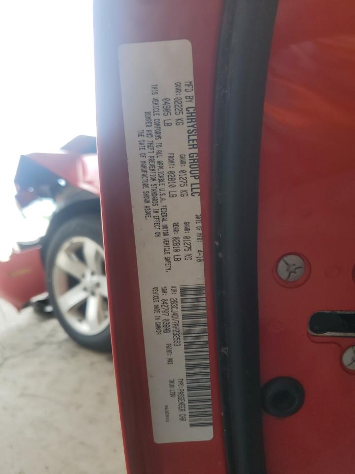 2010 Dodge Challenger Se VIN: 2B3CJ4DV7AH232553 Lot: 62262795