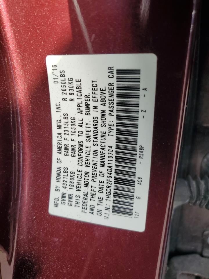 2012 Honda Crosstour Exl VIN: 1HGCR2F54GA110704 Lot: 65131605