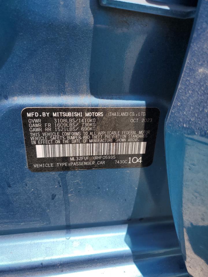 2024 Mitsubishi Mirage G4 Es VIN: ML32FUFJXRHF05935 Lot: 65314775