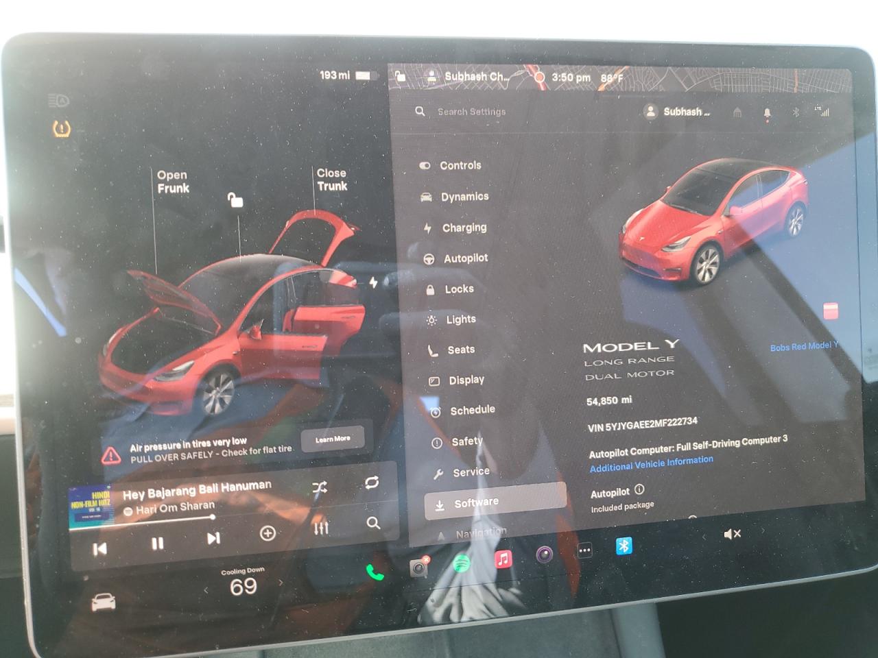 2021 Tesla Model Y VIN: 5YJYGAEE2MF222734 Lot: 63054125