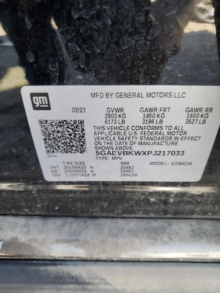 2023 Buick Enclave Premium VIN: 5GAEVBKWXPJ217033 Lot: 64465665