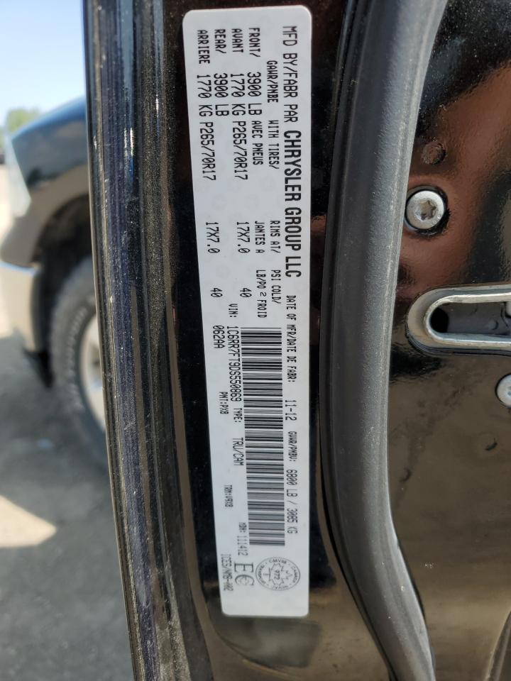 2013 Ram 1500 St VIN: 1C6RR7FT9DS550869 Lot: 62913125