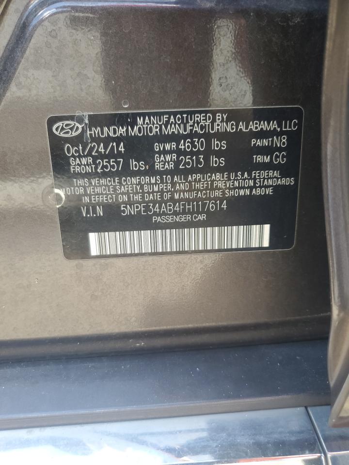 2015 Hyundai Sonata Sport VIN: 5NPE34AB4FH117614 Lot: 69755105