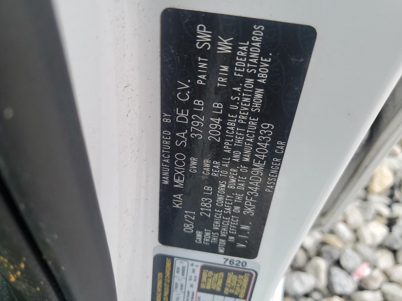 3KPF34AD9ME404339 2021 Kia Forte Gt Line