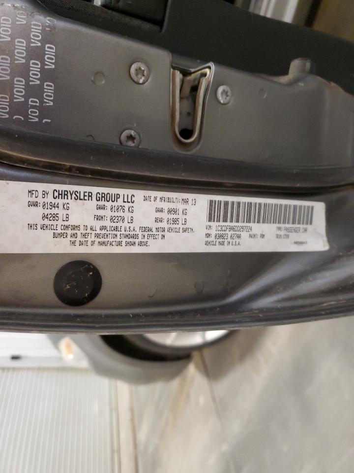 2013 Dodge Dart Sxt VIN: 1C3CDFBA6DD297224 Lot: 66443805