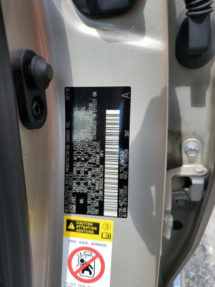2013 Lexus Rx 350 Base VIN: 2T2BK1BAXDC167228 Lot: 62952815