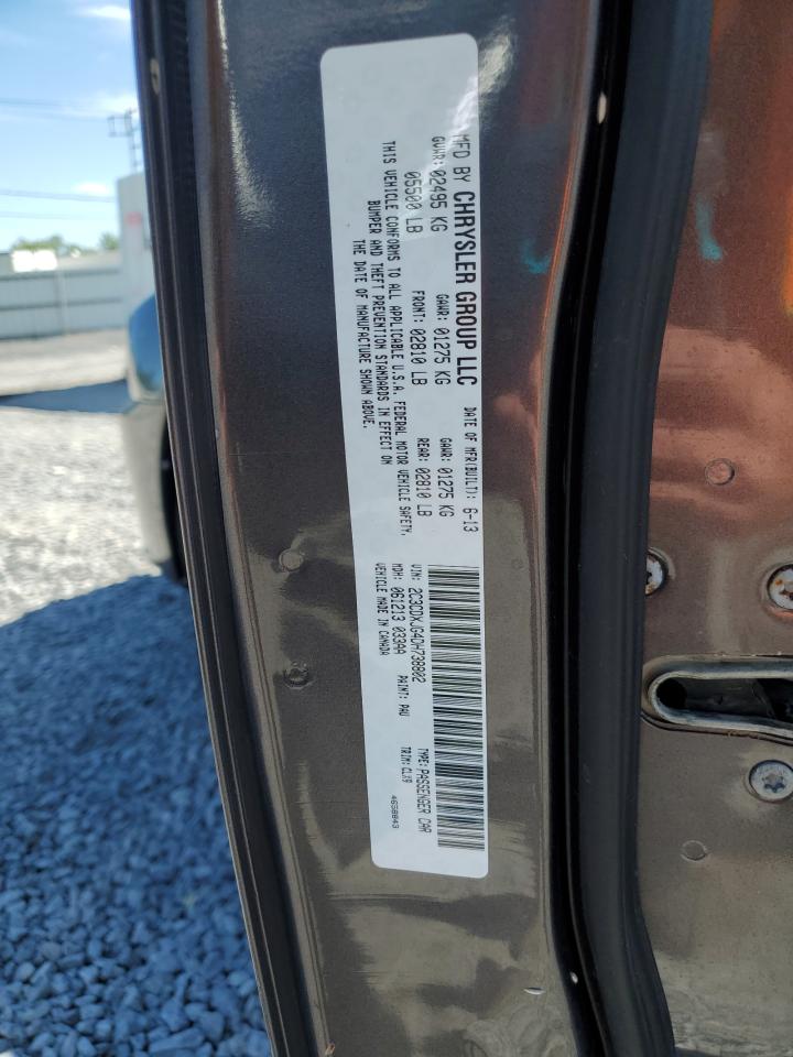2013 Dodge Charger Sxt VIN: 2C3CDXJG4DH738802 Lot: 66089855