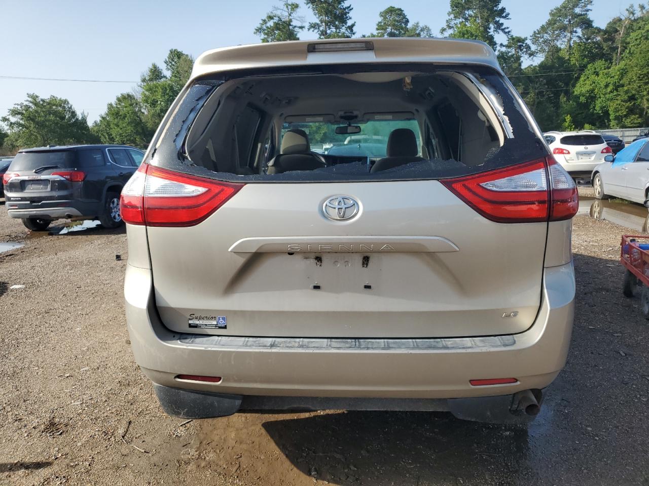 2015 Toyota Sienna Le VIN: 5TDKK3DC2FS578292 Lot: 64128065