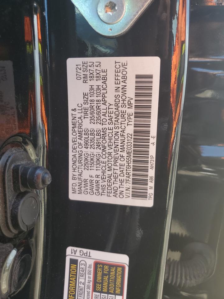 2021 Honda Cr-V Ex VIN: 7FART6H55ME033122 Lot: 64204505