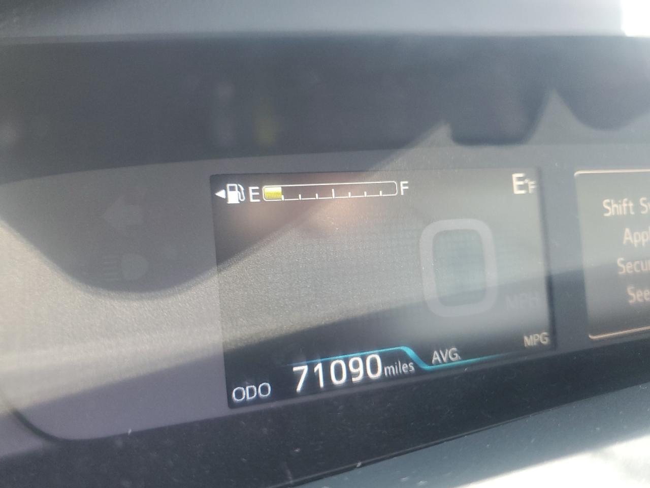 2019 Toyota Prius VIN: JTDKARFU7K3070858 Lot: 64401515