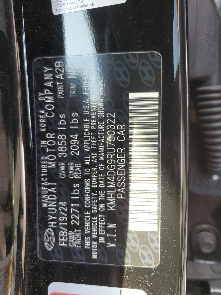 2024 Hyundai Elantra Sel VIN: KMHLM4DG9RU750322 Lot: 65444545