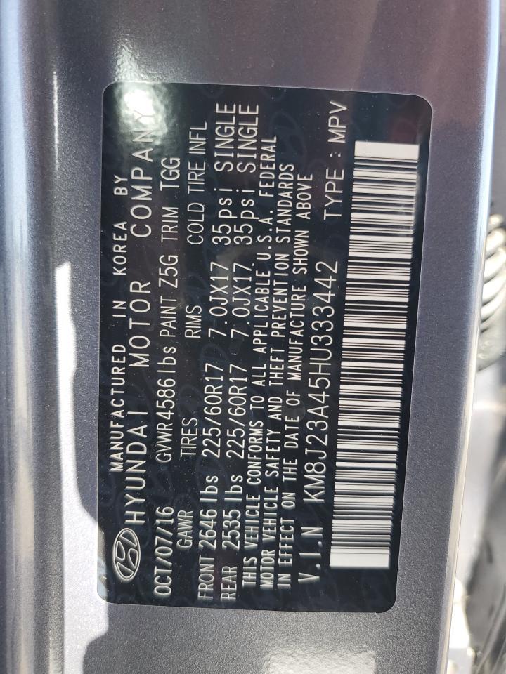 km8j23a45hu333442 KM8J23A45HU333442 2017 Hyundai Tucson Se