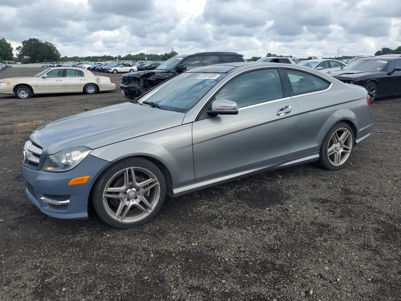2013 Mercedes-Benz C 250 grey coupe gas WDDGJ4HB4DG025656 photo #1