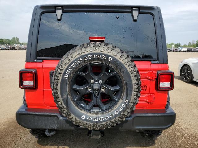  JEEP WRANGLER 2022 Czerwony