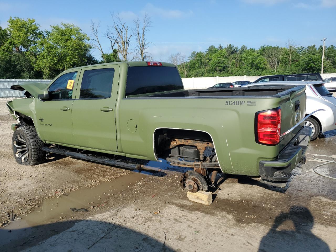 2018 Chevrolet Silverado K1500 Lt green null gas 3GCUKREC6JG500373 photo #3