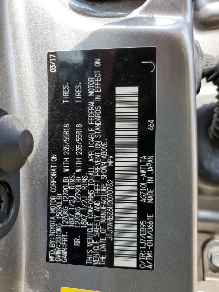2017 Lexus Nx 200T Base VIN: JTJYARBZ6H2070762 Lot: 63614505
