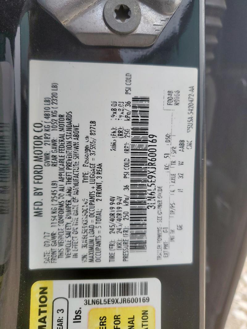 2018 LINCOLN MKZ RESERVE  