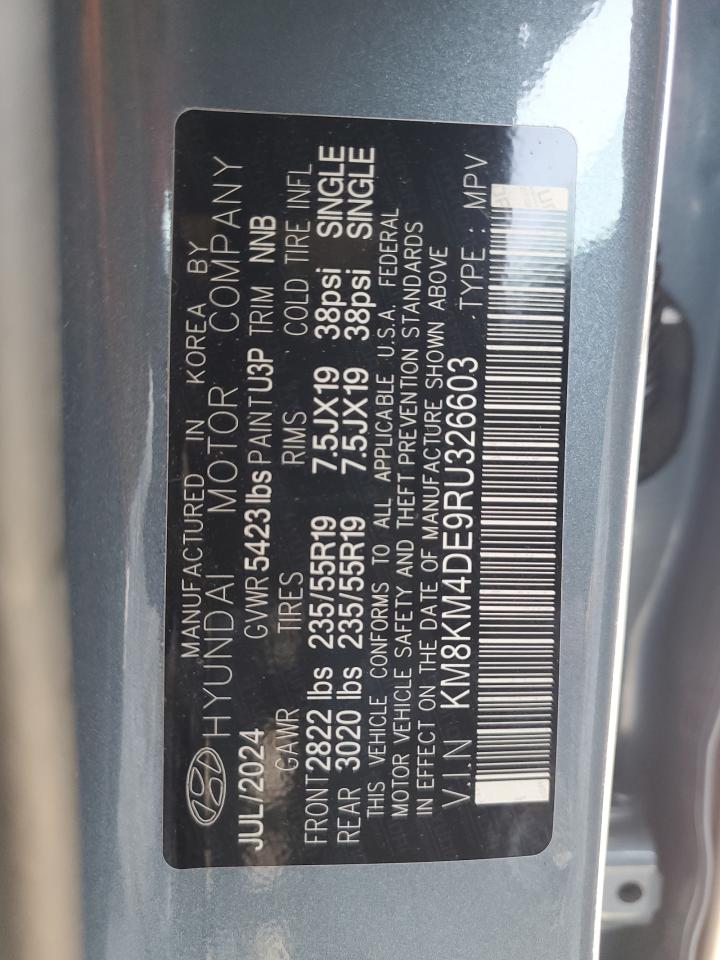 2024 Hyundai Ioniq 5 Se VIN: KM8KM4DE9RU326603 Lot: 64832975
